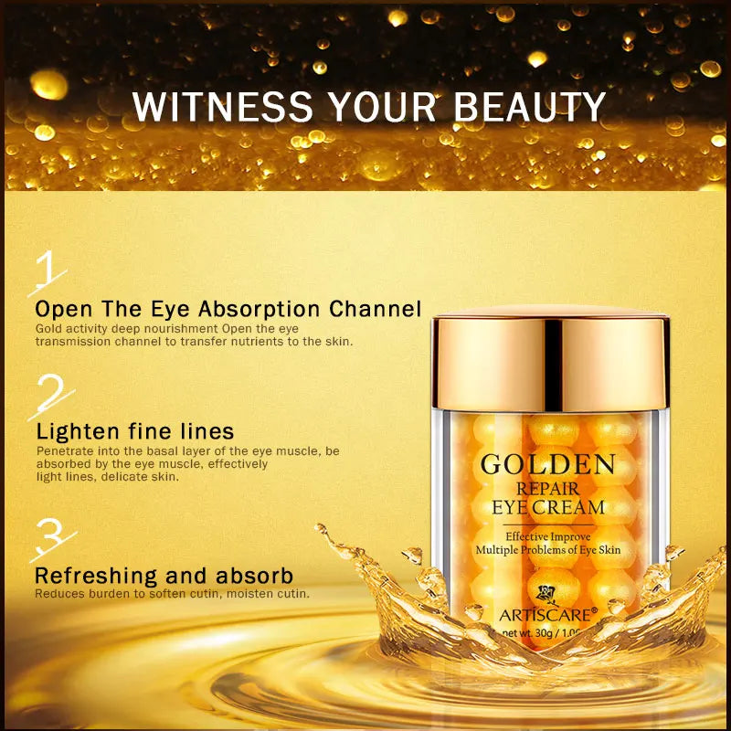 Crème Yeux Golden Repair – Anti-Cernes & Anti-Rides | SerMasc